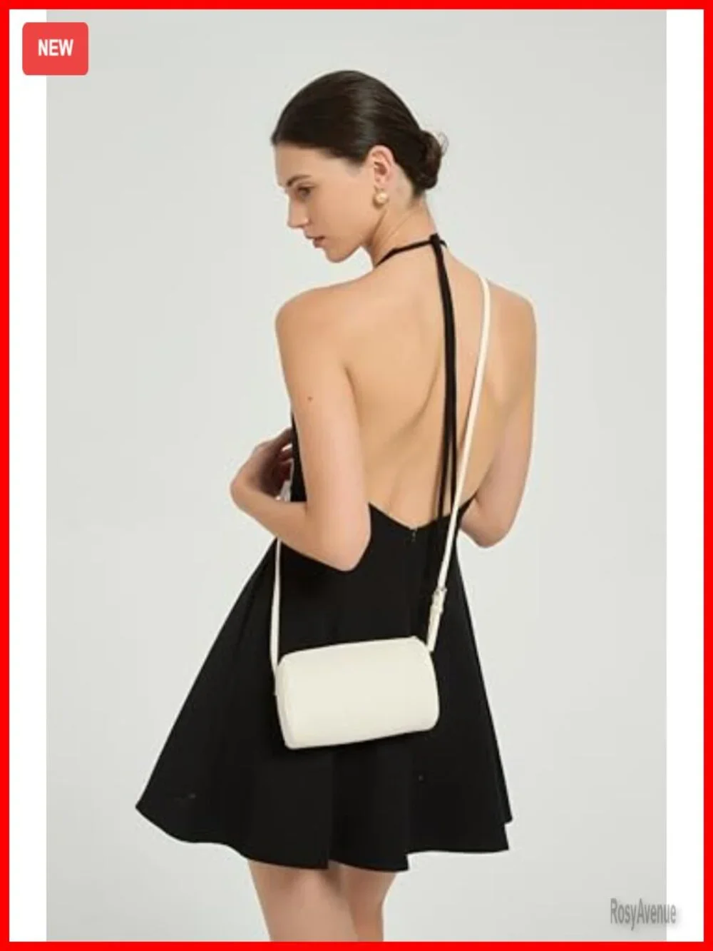 Vegan Leather Mini Crossbody Hobo Purse with Adjustable Strap